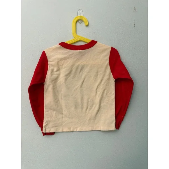 Vintage Kids Pooh & the Gang Pajama Shirt Sz M 6/7 Disney Winnie the Pooh Piglet - Picture 4 of 7